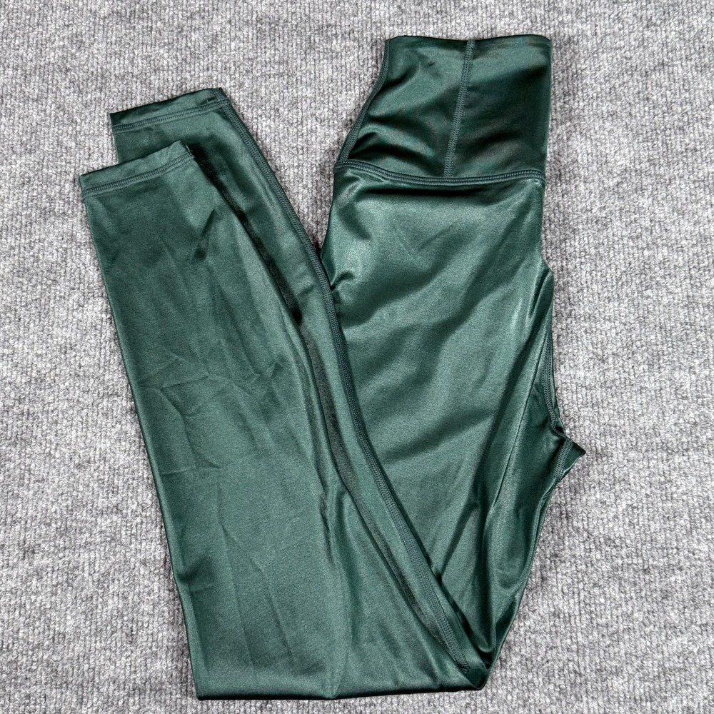 Spiritual Gangster Leggings Womens Small Green High Rise Yoga Pants Activewear